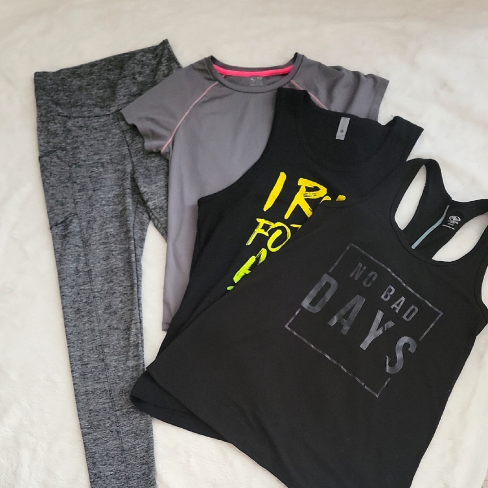 Womens Black and Gray Activewear Bundle
